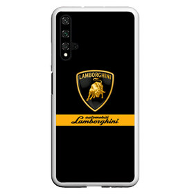 Чехол для Honor 20 с принтом Lamborghini Automobili S p A в Санкт-Петербурге, Силикон | Область печати: задняя сторона чехла, без боковых панелей | Тематика изображения на принте: automobili | gallardo | lamborghini | murcielago | reventon | roadster | s.p.a. | авто | автомобиль | знак | ламборгини | ламборджини | ламборжини | лого | машина | символ | спорт | тачка | эмблема