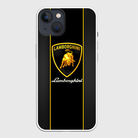 Чехол для iPhone 13 с принтом Lamborghini в Санкт-Петербурге,  |  | automobili | gallardo | lamborghini | murcielago | reventon | roadster | s.p.a. | авто | автомобиль | знак | ламборгини | ламборджини | ламборжини | лого | машина | символ | спорт | тачка | эмблема