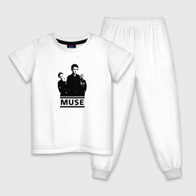 Детская пижама хлопок с принтом Muse в Санкт-Петербурге, 100% хлопок |  брюки и футболка прямого кроя, без карманов, на брюках мягкая резинка на поясе и по низу штанин
 | 