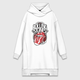 Платье-худи хлопок с принтом The Rolling Stones в Санкт-Петербурге,  |  | the rolling stones | бродяги | вольные странники | группа | катящиеся камни | кит ричардс | мик джаггер | рок | рок н ролл | ролинг | роллинг | рон вуд | стоун | стоунз | стоунс | чарли уоттс