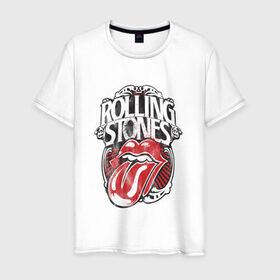 Мужская футболка хлопок с принтом The Rolling Stones в Санкт-Петербурге, 100% хлопок | прямой крой, круглый вырез горловины, длина до линии бедер, слегка спущенное плечо. | the rolling stones | бродяги | вольные странники | группа | катящиеся камни | кит ричардс | мик джаггер | рок | рок н ролл | ролинг | роллинг | рон вуд | стоун | стоунз | стоунс | чарли уоттс