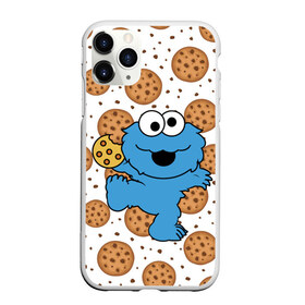 Чехол для iPhone 11 Pro матовый с принтом Cookie monster в Санкт-Петербурге, Силикон |  | cookie | cookiemonster | delicious | eat | monster | yummy | еда | куки | кукимонстр | монстр | печенье | сладости | улица | улицасезам