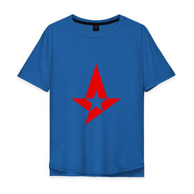 Мужская футболка хлопок Oversize с принтом Team Astralis в Санкт-Петербурге, 100% хлопок | свободный крой, круглый ворот, “спинка” длиннее передней части | astralis