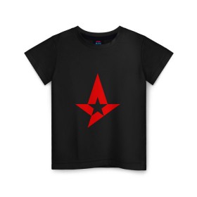 Детская футболка хлопок с принтом Team Astralis в Санкт-Петербурге, 100% хлопок | круглый вырез горловины, полуприлегающий силуэт, длина до линии бедер | astralis