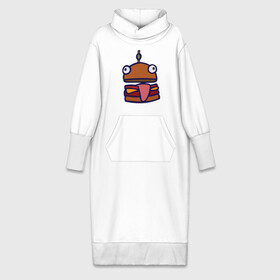 Платье удлиненное хлопок с принтом Derp Burger в Санкт-Петербурге,  |  | fortnite | фортнайт
