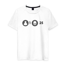 Мужская футболка хлопок с принтом Veteran в Санкт-Петербурге, 100% хлопок | прямой крой, круглый вырез горловины, длина до линии бедер, слегка спущенное плечо. | Тематика изображения на принте: fortnite | фортнайт