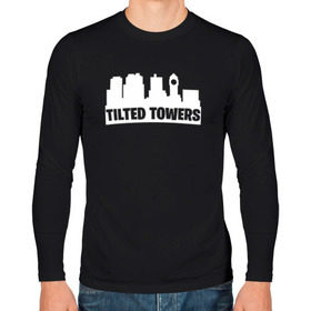 Мужской лонгслив хлопок с принтом Tilted Towers в Санкт-Петербурге, 100% хлопок |  | Тематика изображения на принте: 