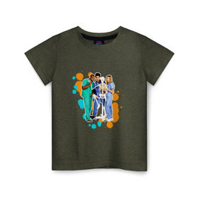 Детская футболка хлопок с принтом Сериал клиника в Санкт-Петербурге, 100% хлопок | круглый вырез горловины, полуприлегающий силуэт, длина до линии бедер | scrubs | джон макгинли | зак брафф | клиника | сара чок