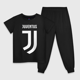 Детская пижама хлопок с принтом Juventus FC в Санкт-Петербурге, 100% хлопок |  брюки и футболка прямого кроя, без карманов, на брюках мягкая резинка на поясе и по низу штанин
 | football | juventus | soccer | италия | турин | футбольный | ювентус