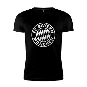 Мужская футболка премиум с принтом FC Bayern Munchen в Санкт-Петербурге, 92% хлопок, 8% лайкра | приталенный силуэт, круглый вырез ворота, длина до линии бедра, короткий рукав | bayern | football | munchen | бавария | байерн | мюнхен | мюнхенская