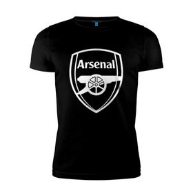 Мужская футболка премиум с принтом Arsenal FC в Санкт-Петербурге, 92% хлопок, 8% лайкра | приталенный силуэт, круглый вырез ворота, длина до линии бедра, короткий рукав | arsenal | fc | арсенал | клуб | футбольный