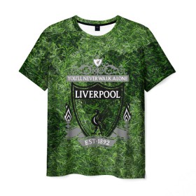Мужская футболка 3D с принтом Championship Liverpool в Санкт-Петербурге, 100% полиэфир | прямой крой, круглый вырез горловины, длина до линии бедер | football | soccer | ливерпуль