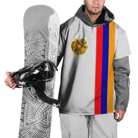 Накидка на куртку 3D с принтом I Love Armenia в Санкт-Петербурге, 100% полиэстер |  | armenia | армения | герб армении | ереван | флаг армении