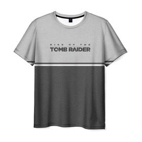 Мужская футболка 3D с принтом Rise of the Tomb Raider в Санкт-Петербурге, 100% полиэфир | прямой крой, круглый вырез горловины, длина до линии бедер | croft | lara | raider | tomb | гробниц | игра | крофт | лара | расхитительница