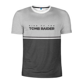 Мужская футболка 3D спортивная с принтом Rise of the Tomb Raider в Санкт-Петербурге, 100% полиэстер с улучшенными характеристиками | приталенный силуэт, круглая горловина, широкие плечи, сужается к линии бедра | croft | lara | raider | tomb | гробниц | игра | крофт | лара | расхитительница