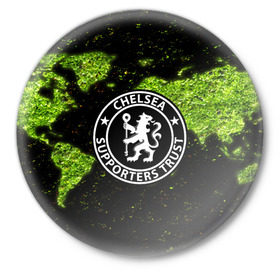 Значок с принтом Chelsea WORLD в Санкт-Петербурге,  металл | круглая форма, металлическая застежка в виде булавки | 