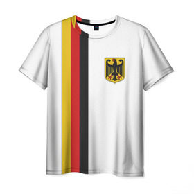 Мужская футболка 3D с принтом I Love Germany в Санкт-Петербурге, 100% полиэфир | прямой крой, круглый вырез горловины, длина до линии бедер | 