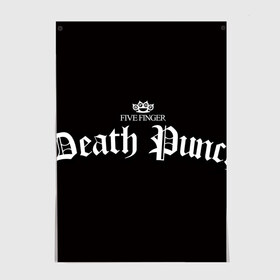 Постер с принтом Five Finger Death Punch 5 в Санкт-Петербурге, 100% бумага
 | бумага, плотность 150 мг. Матовая, но за счет высокого коэффициента гладкости имеет небольшой блеск и дает на свету блики, но в отличии от глянцевой бумаги не покрыта лаком | 