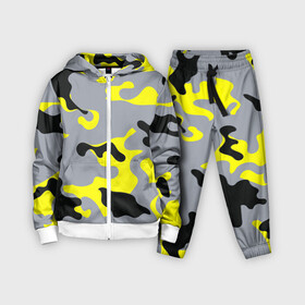 Детский костюм 3D с принтом Yellow camouflage в Санкт-Петербурге,  |  | camouflage | камуфляж | комуфляж