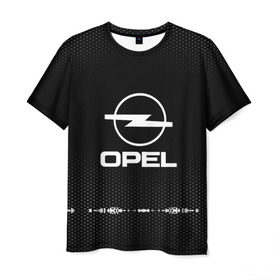 Мужская футболка 3D с принтом Opel sport auto abstract в Санкт-Петербурге, 100% полиэфир | прямой крой, круглый вырез горловины, длина до линии бедер | Тематика изображения на принте: 