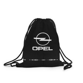 Рюкзак-мешок 3D с принтом Opel sport auto abstract в Санкт-Петербурге, 100% полиэстер | плотность ткани — 200 г/м2, размер — 35 х 45 см; лямки — толстые шнурки, застежка на шнуровке, без карманов и подкладки | Тематика изображения на принте: 