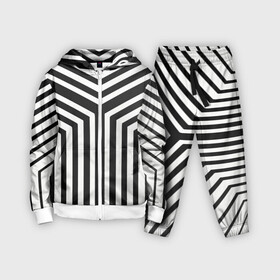 Детский костюм 3D с принтом Кибер Зебра в Санкт-Петербурге,  |  | black and white stripes | geometry | vest | zebra | геометрия | зебра | тельняшка | черно белая полоска