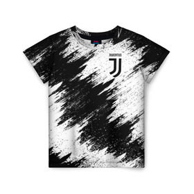 Детская футболка 3D с принтом Juventus в Санкт-Петербурге, 100% гипоаллергенный полиэфир | прямой крой, круглый вырез горловины, длина до линии бедер, чуть спущенное плечо, ткань немного тянется | football | juventus | soccer | италия | турин | футбольный | ювентус