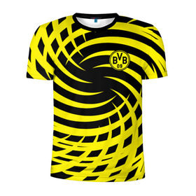 Мужская футболка 3D спортивная с принтом FC Borussia Dortmund в Санкт-Петербурге, 100% полиэстер с улучшенными характеристиками | приталенный силуэт, круглая горловина, широкие плечи, сужается к линии бедра | боруссия | дортмунд