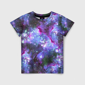 Детская футболка 3D с принтом Сияние звёзд в Санкт-Петербурге, 100% гипоаллергенный полиэфир | прямой крой, круглый вырез горловины, длина до линии бедер, чуть спущенное плечо, ткань немного тянется | abstraction | cosmos | nebula | space | star | universe | абстракция | вселенная | звезды | космос | мир | планеты