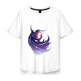 Мужская футболка хлопок Oversize с принтом Final Fantasy IV в Санкт-Петербурге, 100% хлопок | свободный крой, круглый ворот, “спинка” длиннее передней части | Тематика изображения на принте: 