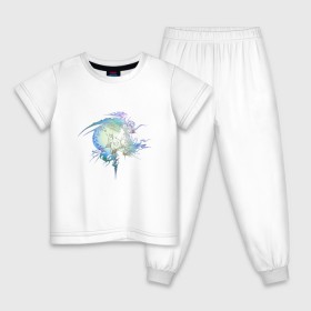 Детская пижама хлопок с принтом Final Fantasy XIII в Санкт-Петербурге, 100% хлопок |  брюки и футболка прямого кроя, без карманов, на брюках мягкая резинка на поясе и по низу штанин
 | Тематика изображения на принте: 