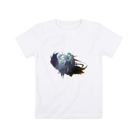 Детская футболка хлопок с принтом Final Fantasy XV в Санкт-Петербурге, 100% хлопок | круглый вырез горловины, полуприлегающий силуэт, длина до линии бедер | 