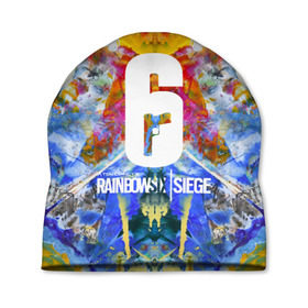 Шапка 3D с принтом Rainbow six Siege в Санкт-Петербурге, 100% полиэстер | универсальный размер, печать по всей поверхности изделия | action | game | rainbow six siege | tom clancys | игры | осада | радуга | радуга 6 | том кленси | шутер
