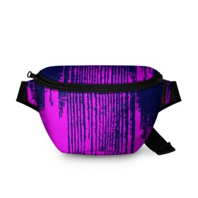 Поясная сумка 3D с принтом Pink Underground в Санкт-Петербурге, 100% полиэстер | плотная ткань, ремень с регулируемой длиной, внутри несколько карманов для мелочей, основное отделение и карман с обратной стороны сумки застегиваются на молнию | 