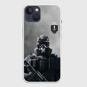 Чехол для iPhone 13 с принтом rainbow six siege в Санкт-Петербурге,  |  | Тематика изображения на принте: rainbow | siege | six | игры | осада | радуга | райнбоу | спецназ | стрелялки | террор | шесть