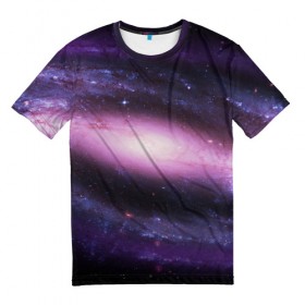 Мужская футболка 3D с принтом Зарождение вселенной в Санкт-Петербурге, 100% полиэфир | прямой крой, круглый вырез горловины, длина до линии бедер | abstraction | cosmos | nebula | space | star | universe | абстракция | вселенная | звезды | космос | мир | планеты