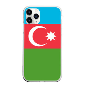 Чехол для iPhone 11 Pro матовый с принтом Азербайджан в Санкт-Петербурге, Силикон |  | azerbaijan | azrbaycan | звезда | ислам | полумесяц | флаг