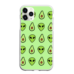 Чехол для iPhone 11 Pro матовый с принтом Green в Санкт-Петербурге, Силикон |  | alien | food | vegetarian | авокадо | вегетарианство | еда | пришелец