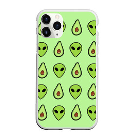 Чехол для iPhone 11 Pro Max матовый с принтом Green в Санкт-Петербурге, Силикон |  | alien | food | vegetarian | авокадо | вегетарианство | еда | пришелец