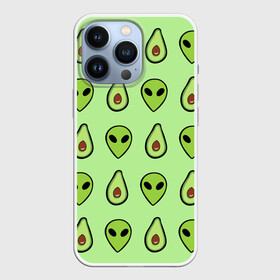 Чехол для iPhone 13 Pro с принтом Green в Санкт-Петербурге,  |  | alien | food | vegetarian | авокадо | вегетарианство | еда | пришелец