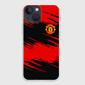 Чехол для iPhone 13 mini с принтом Manchester United в Санкт-Петербурге,  |  | football | futbol | manchester | mu | sport | манчестер | мю | спорт | футбол | юнайтед