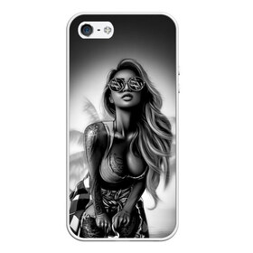 Чехол для iPhone 5/5S матовый с принтом Trap girl в Санкт-Петербурге, Силикон | Область печати: задняя сторона чехла, без боковых панелей | девушка | мода | пляж | стиль