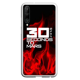 Чехол для Honor P30 с принтом 30 Seconds to Mars in fire в Санкт-Петербурге, Силикон | Область печати: задняя сторона чехла, без боковых панелей | 30 seconds to mars | punk | rock | альтернативный хип хоп | группа | инди поп | музыка | музыкальное произведение | ноты | панк | регги | рок | синти поп