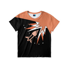 Детская футболка 3D с принтом Rainbow Six | Ash в Санкт-Петербурге, 100% гипоаллергенный полиэфир | прямой крой, круглый вырез горловины, длина до линии бедер, чуть спущенное плечо, ткань немного тянется | siege | осада | радуга шесть | эш