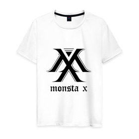 Мужская футболка хлопок с принтом MONSTA X_4 в Санкт-Петербурге, 100% хлопок | прямой крой, круглый вырез горловины, длина до линии бедер, слегка спущенное плечо. | Тематика изображения на принте: monsta x | монст х