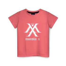 Детская футболка хлопок с принтом MONSTA X_5 в Санкт-Петербурге, 100% хлопок | круглый вырез горловины, полуприлегающий силуэт, длина до линии бедер | Тематика изображения на принте: monsta x | монст х