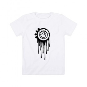 Детская футболка хлопок с принтом Blink-182 в Санкт-Петербурге, 100% хлопок | круглый вырез горловины, полуприлегающий силуэт, длина до линии бедер | Тематика изображения на принте: 