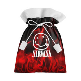 Подарочный 3D мешок с принтом NIRVANA в Санкт-Петербурге, 100% полиэстер | Размер: 29*39 см | Тематика изображения на принте: nirvana | punk | rock | альтернативный хип хоп | группа | инди поп | музыка | музыкальное произведение | ноты | панк | регги | рок | синти поп