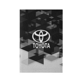 Обложка для паспорта матовая кожа с принтом Toyota sport geometry в Санкт-Петербурге, натуральная матовая кожа | размер 19,3 х 13,7 см; прозрачные пластиковые крепления | Тематика изображения на принте: auto | automobile | car | carbon | machine | motor | motor car | sport car | toyota | автомашина | бренд | легковой автомобиль | марка | спортивный автомобиль | тачка