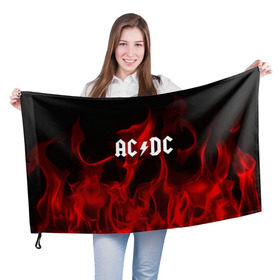 Флаг 3D с принтом AC DC в Санкт-Петербурге, 100% полиэстер | плотность ткани — 95 г/м2, размер — 67 х 109 см. Принт наносится с одной стороны | ac dc | punk | rock | альтернативный хип хоп | группа | инди поп | музыка | музыкальное произведение | ноты | панк | регги | рок | синти поп
